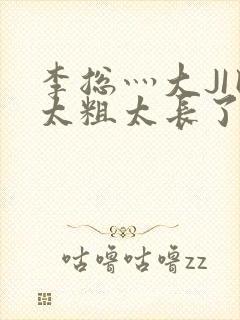 李总灬大JI巴太粗太长了