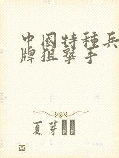 中国特种兵之王牌狙击手