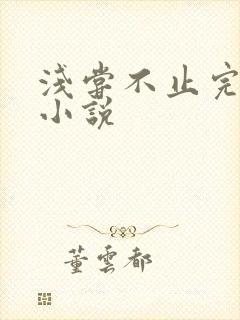 浅尝不止完整版小说