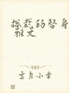 总裁的替身前妻 雅文