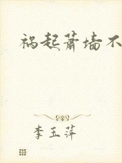 祸起萧墙不知戢