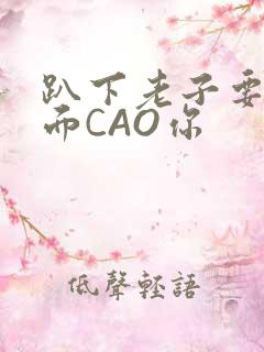 趴下老子要从后面CAO你