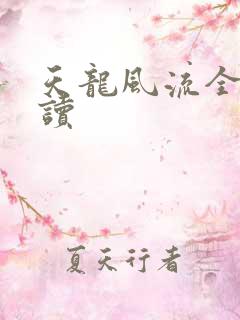 天龙风流全文阅读