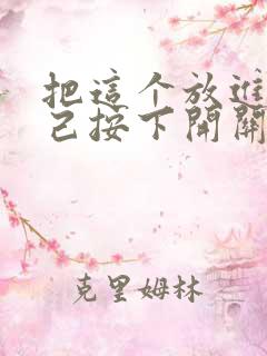 把这个放进去自己按下开关