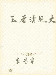 王者清风大结局