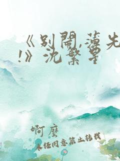 《别闹,薄先生!》沈繁星