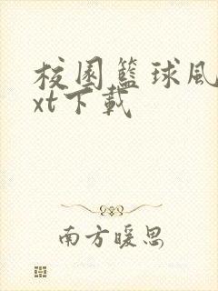 校园篮球风云txt下载