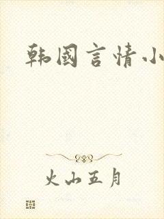 韩国言情小说