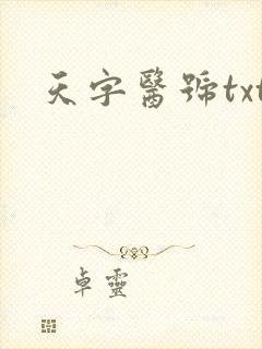 天字医号txt