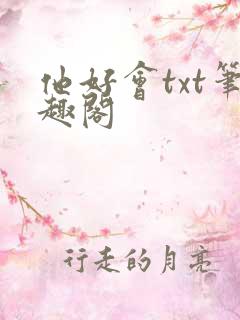 他好会txt笔趣阁