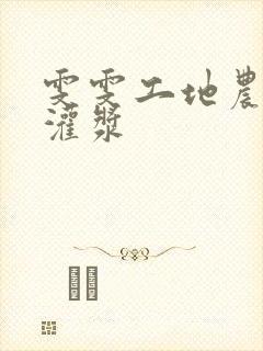 雯雯工地农民工灌浆