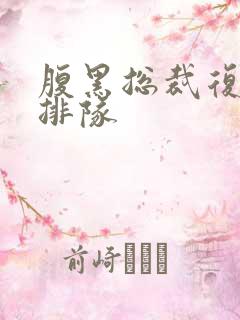 腹黑总裁复婚请排队