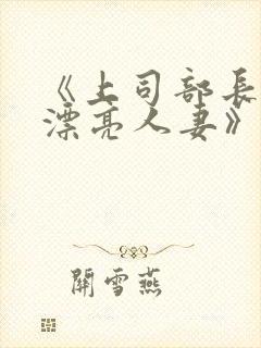 《上司部长出轨漂亮人妻》