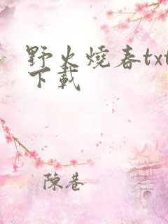 野火烧春txt下载