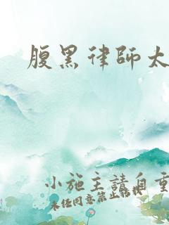 腹黑律师太危险