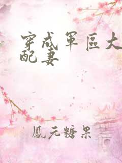 穿成军区大佬女配妻