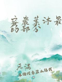 容岩叶沐最激烈的部分