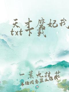 天才魔妃我要了txt下载