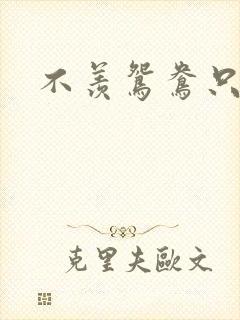 不羡鸳鸯只羡狐