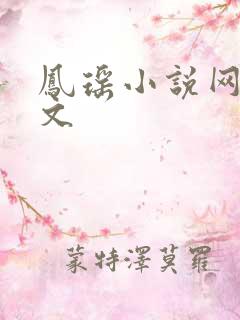 凤瑶小说网高辣文