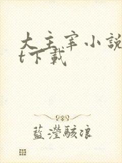 大主宰小说txt下载