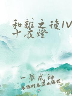 和离之后1V1十夜灯