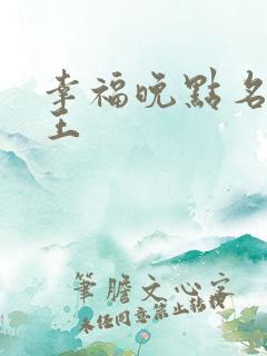 幸福晚点名 大王