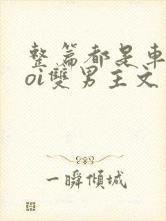 整篇都是车的doi双男主文