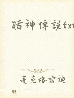 赌神传说txt