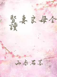 贤妻良母全文阅读