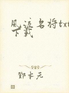 风流名将txt下载