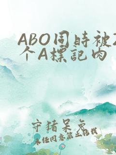 ABO同时被2个A标记肉