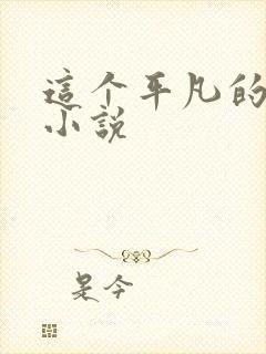 这个平凡的男子小说