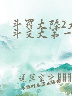 斗罗大陆2大乱斗交大第一啊