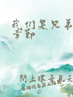 我们是兄弟最新章节