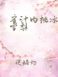 蜜汁肉桃冰糖炖雪梨