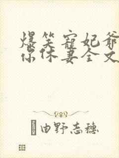 爆笑宠妃爷我等你休妻全文免费阅读