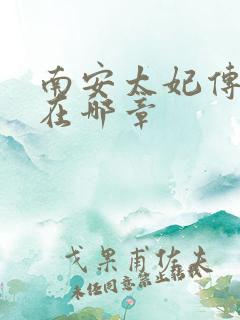 南安太妃传肉肉在哪章