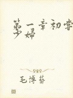 第一章初尝云雨少妇