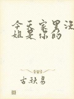 今天家里没人姐姐是你的