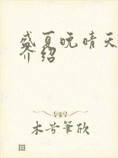 盛夏晚晴天剧情介绍