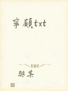 宁愿txt