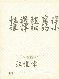 性过程写得很黄很详细的小说