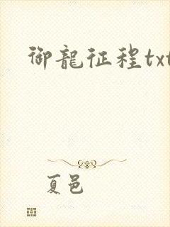 御龙征程txt