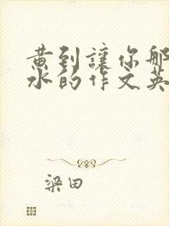 黄到让你那里滴水的作文英语老师