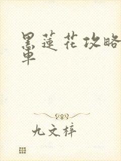 黑莲花攻略手册车