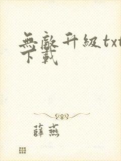 无敌升级txt下载