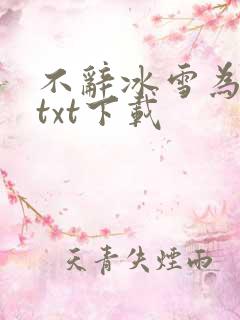 不辞冰雪为卿热txt下载