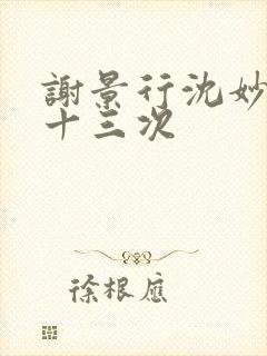 谢景行沈妙一夜十三次