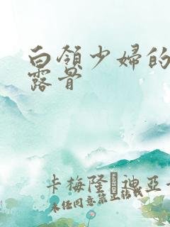 白领少妇的寂寞露骨